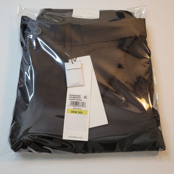 Calvin Klein Men's Straight-Fit Stretch Chino Pants - Picture 5 of 5